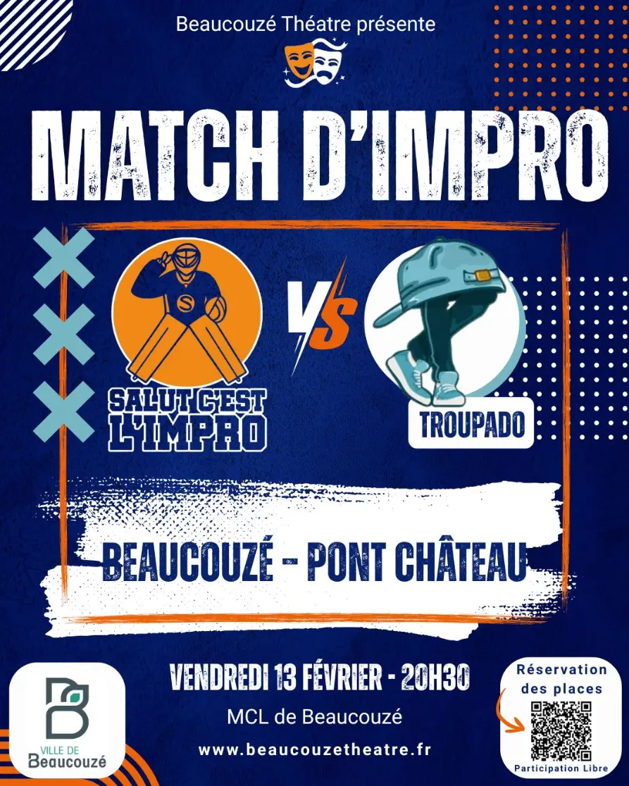 Match Impro Beaucouzé Théâtre