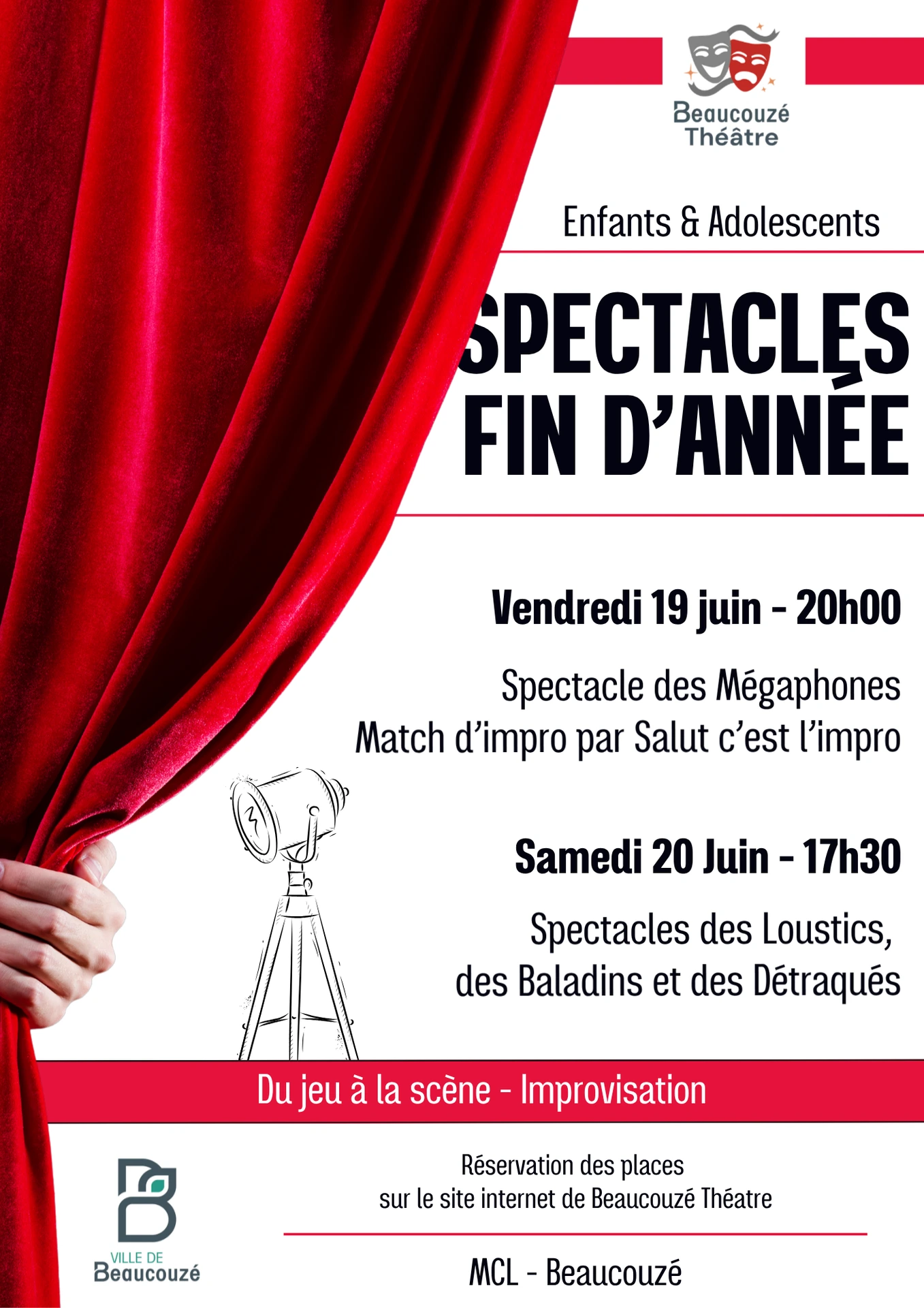 Affiche spectacle de fin d'année